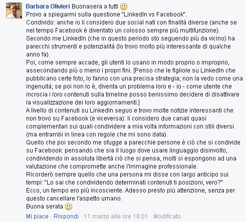 Commento FB